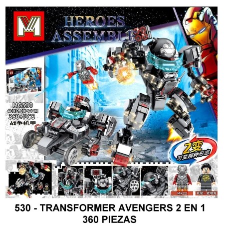TRANSFORMERS 2 EN 1 - 360 PIEZAS - A3