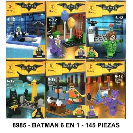 BATMAN 6 EN 1 - TOTAL 145 PIEZAS - G4