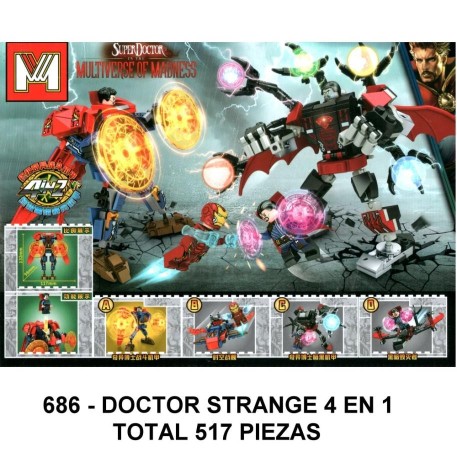 DOCTOR STRANGE 4 EN 1 - TOTAL 517 PIEZAS - A2