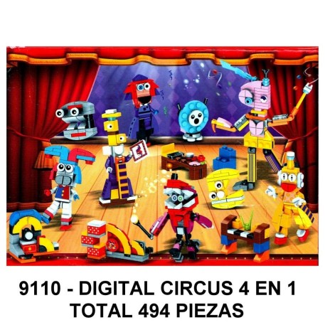 DIGITAL CIRCUS 4 EN 1 - TOTAL 494 PIEZAS - BC1