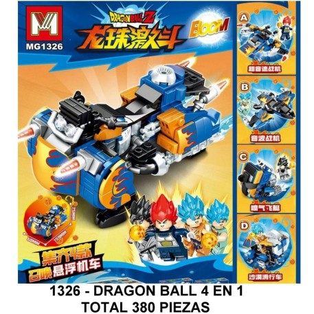 DRAGON BALL 4 EN 1 - TOTAL 380 PIEZAS - C5