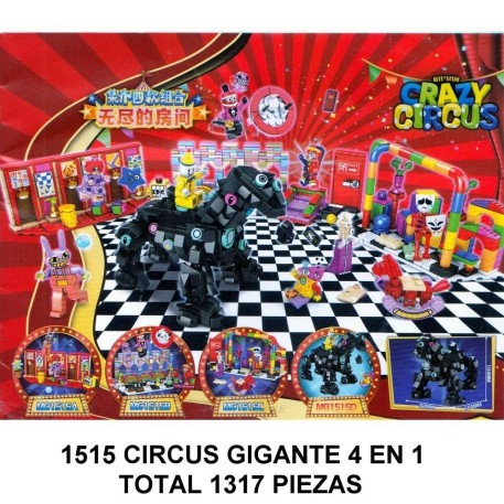 CIRCUS GIGANTE 4 EN 1 - TOTAL 1317 PIEZAS -C1