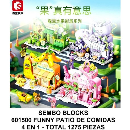 FUNNY PATIO DE COMIDAS 4 EN 1 - TOTAL 1275 PIEZAS - G2