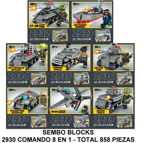 SET SURVIVAL WARFIRE 8 EN 1 - TOTAL 858 PIEZAS - F2