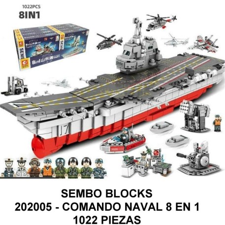 COMANDO NAVAL 8 EN 1 - TOTAL 1022 PIEZAS - E5
