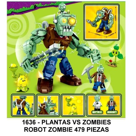 PLANTAS VS ZOMBIES GIGANTE 479 PIEZAS - D2