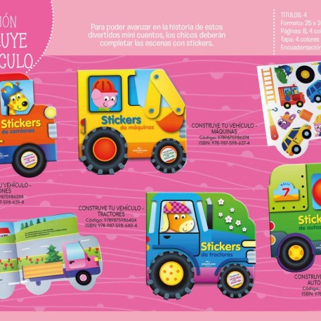 COLECCION CONSTRUYE TU VEHICULO - PRECIO X 4 TITULOS