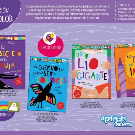 COLECCION PEGACOLOR - PRECIO X 4 TITULOS