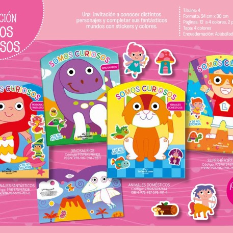 COLECCION SOMOS CURIOSOS - ANIMALITOS - PRECIO X 4 TITULOS