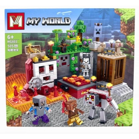 MINECRAFT MAZMORRA DEL CRANEO - 505 PIEZAS - F4