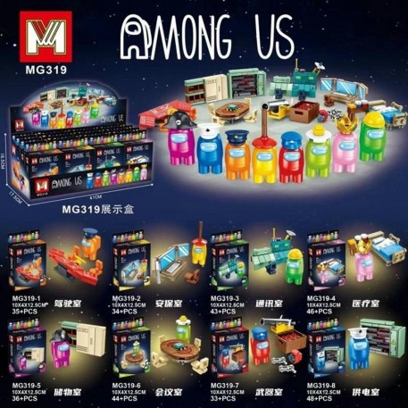 AMONG US 8 EN 1 - TOTAL 319 PIEZAS - C3