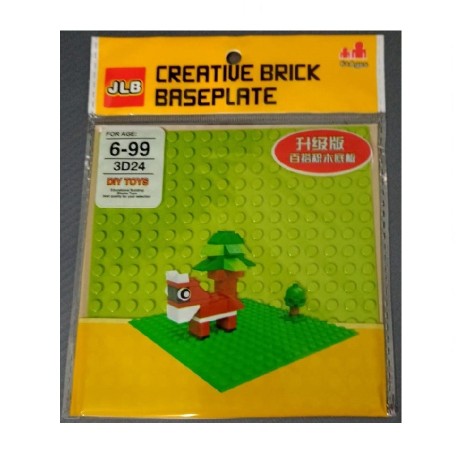 BASEPLATE PARA LEGO 13 X 13 CMS - VERDE - C2