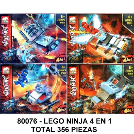 NINJA 4 EN 1 - 356 PIEZAS - A4