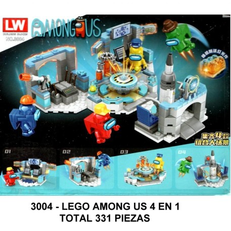 AMONG US 4 EN1 - TOTAL 331 PIEZAS - C3